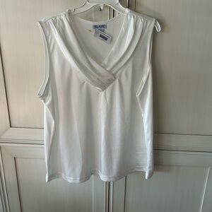 Blair Women's Elegant White Tank Top
